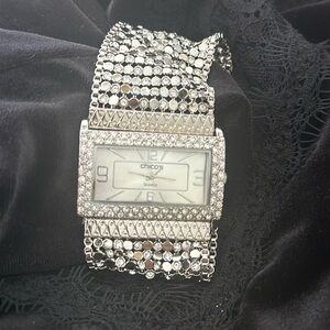 Chico’s Chain link Rhinestone Watch.